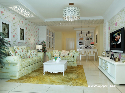 家装电视背景墙壁纸效果图